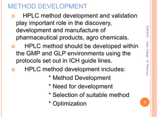 HPLC Method Development & Method Validation (mr.s) | PPTX