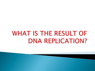 Replication In Eukaryotes and Prokaryotes | PPTX