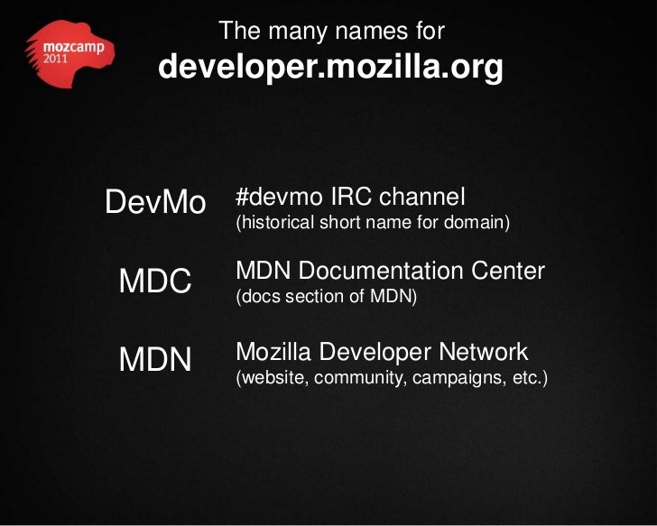 MDN Development & Documentation