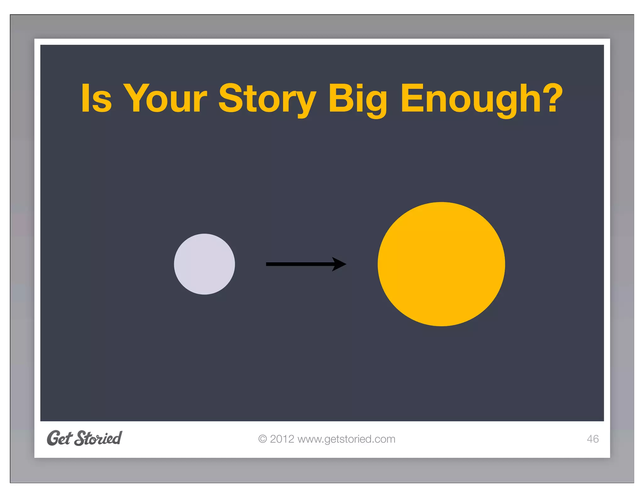 Is Your Story Big Enough?




         © 2012 www.getstoried.com   46
 