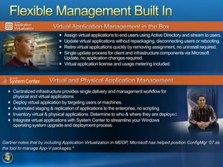 Microsoft Apps Scripting Overview of Microsoft App-V 4.5 | PPTX
