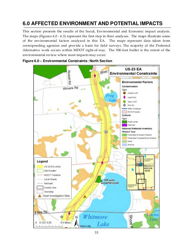 MDOT US-23 Plans Environmental Assessment Update, Full Document, Janu…