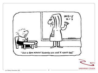 Len Tildsley • November 2007 