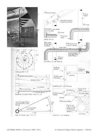 JACOBSEN, ARNE E. ( Dinamarca 1902- 1971) St. Catherine College, Oxford, Inglaterra 1959-64
 