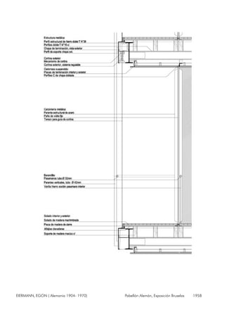 EIERMANN, EGON ( Alemania 1904- 1970) Pabellón Alemán, Exposición Bruselas 1958
 