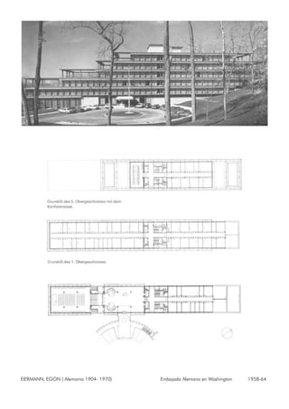EIERMANN, EGON ( Alemania 1904- 1970) Embajada Alemana en Washington 1958-64
 