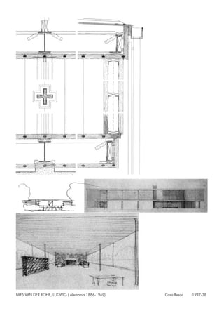 MIES VAN DER ROHE, LUDWIG ( Alemania 1886-1969) Casa Resor 1937-38
 