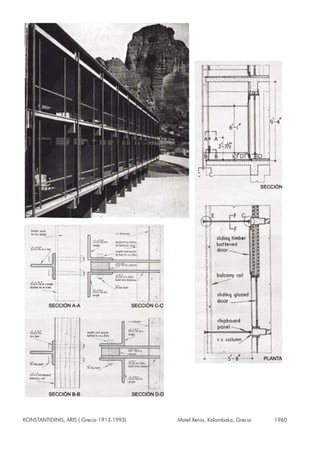 KONSTANTIDINIS, ARIS ( Grecia 1913-1993) Motel Xenia, Kalambaka, Grecia 1960
 
