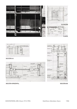 KONSTANTIDINIS, ARIS ( Grecia 1913-1993) Motel Xenia, Kalambaka, Grecia 1960
 