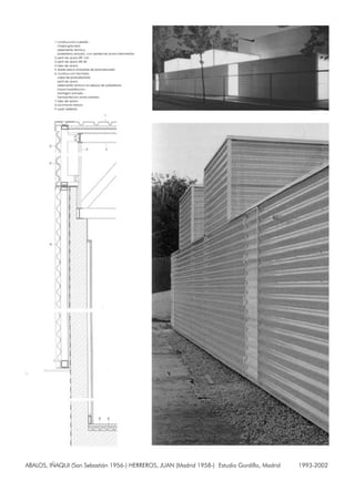ABALOS, IÑAQUI (San Sebastián 1956-) HERREROS, JUAN (Madrid 1958-) Estudio Gordillo, Madrid 1993-2002
 