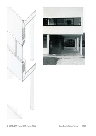 LE CORBUSIER ( Suiza 1887-Francia 1965) Casa Savoie, Poissy, Francia 1929
 