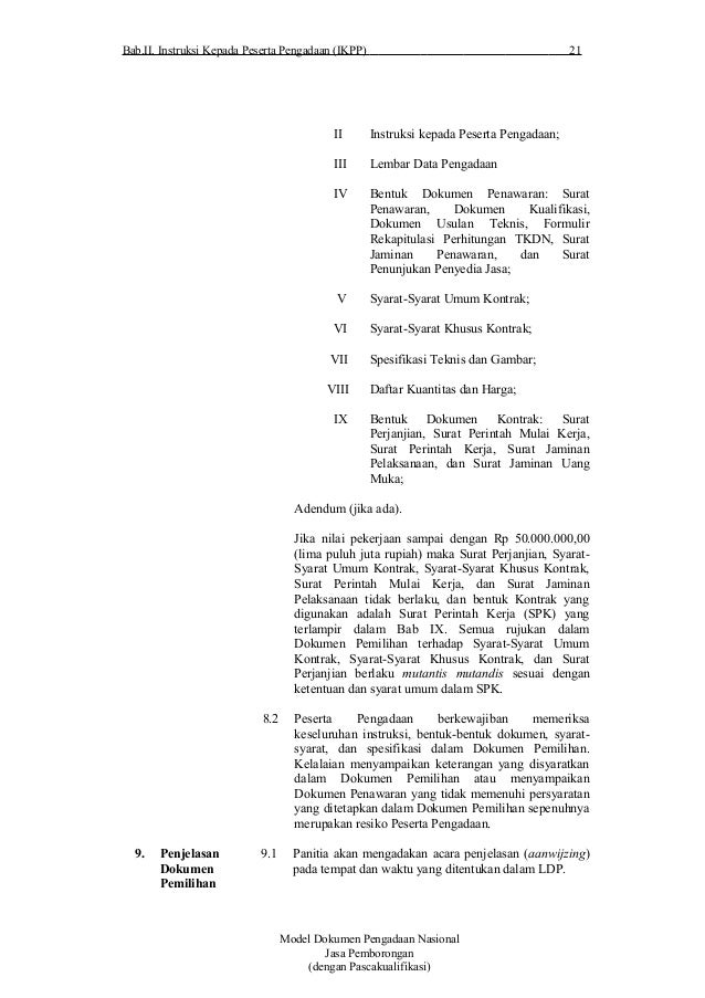 Mdpn jasa pemborongan-pascakualifikasi