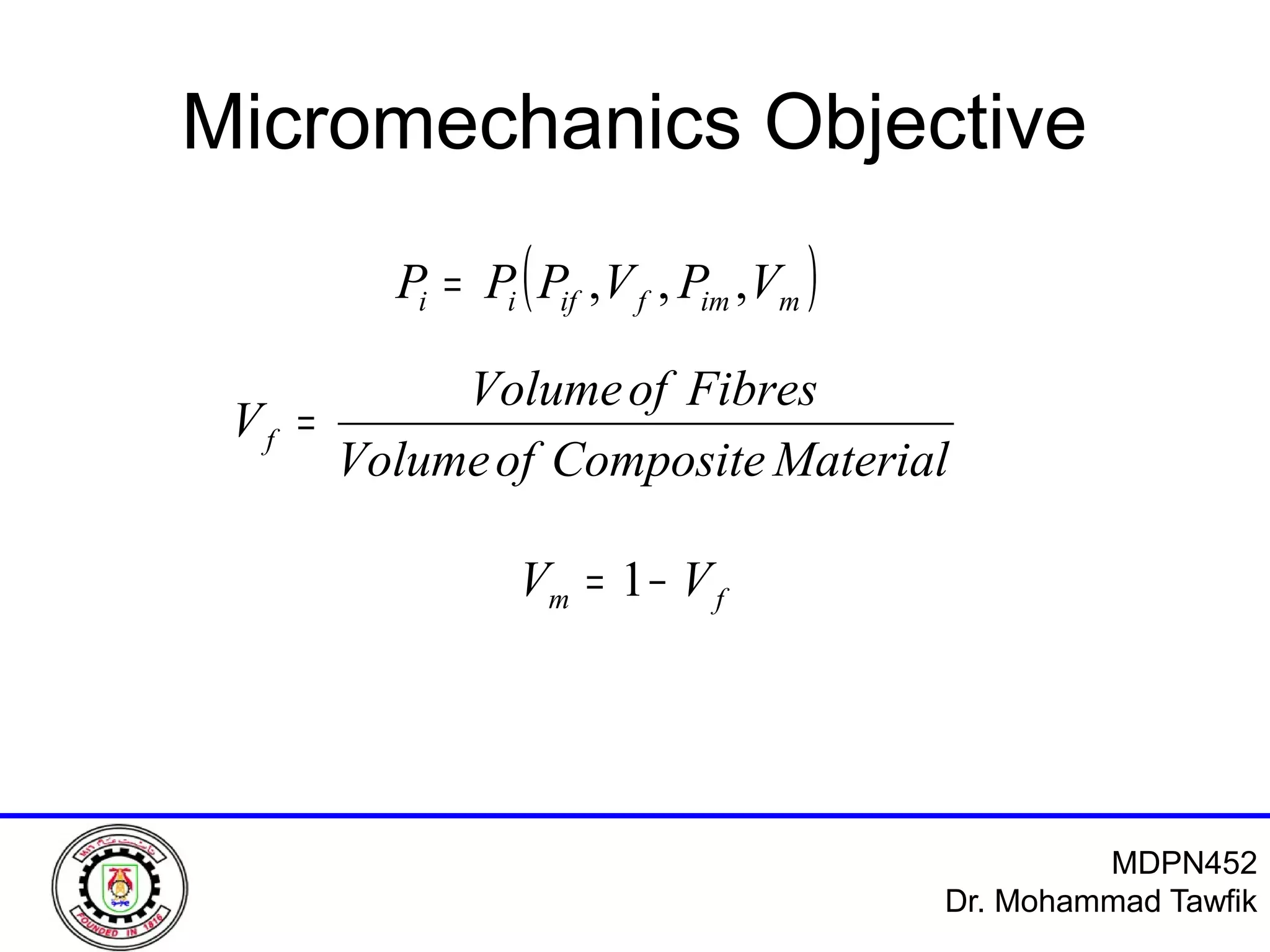 Micromechanics of Composite Materials | PDF