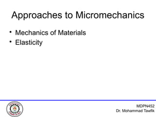 Micromechanics of Composite Materials | PDF