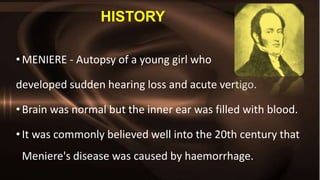 Meniere's Disease | PPTX