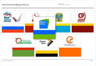 Декабрь 2011© Антон Читана, Олег Коршунов для ВМКР
РАЗРАБОТКА БРЕНДА
Кандидата в Президенты РФ Прохорова М.Д. 21
Политические бренды России
 