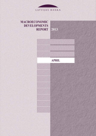 MACROECONOMIC
DEVELOPMENTS
REPORT
APRIL
2013
 