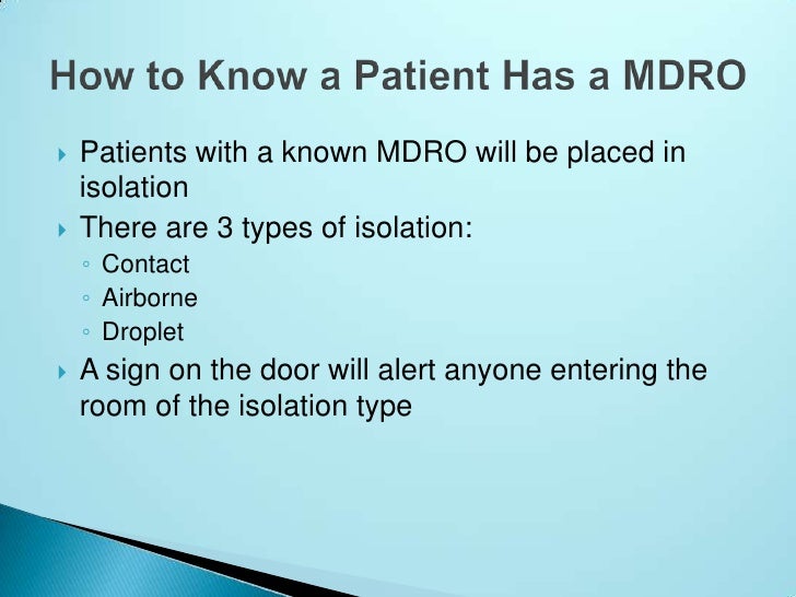 Mdro pct & non clinical finalJanuary