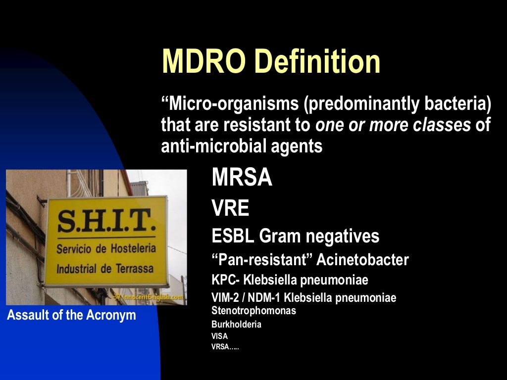 MDRO Strategies