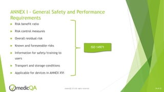 European MDR - Understanding Safety and Performance Requirements | PPTX