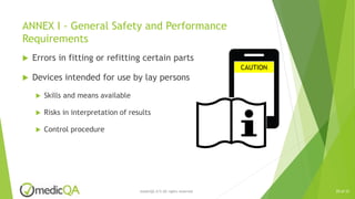 European MDR - Understanding Safety and Performance Requirements | PPTX