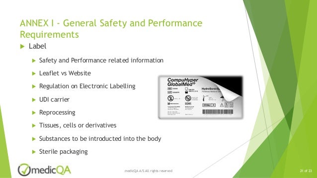 Mdr Consolidated Requirements – Ensuring the safety and performance of ...