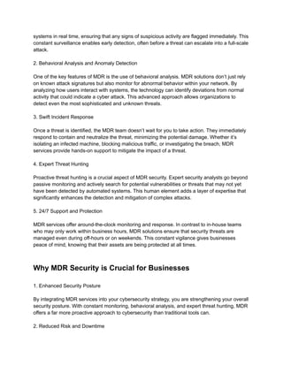 MDR Security for Proactive Threat Protection A Vital Component in ...