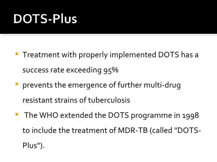 Mdr , xdr,dots strategy