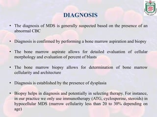 Myelodysplastic syndromes | PPTX
