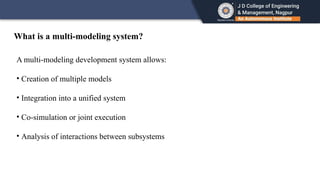 Multi Modeling Comprehensive Guide to Multimodel Development Systems and Tools | PPTX