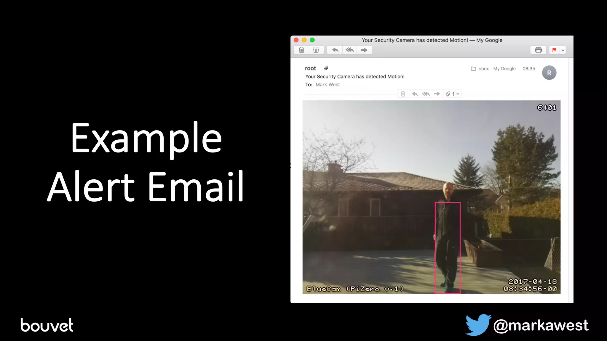 Example
Alert Email
1 2
1
@markawest
 