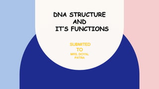DNA structure and it's function by md saqlain umar.pptx