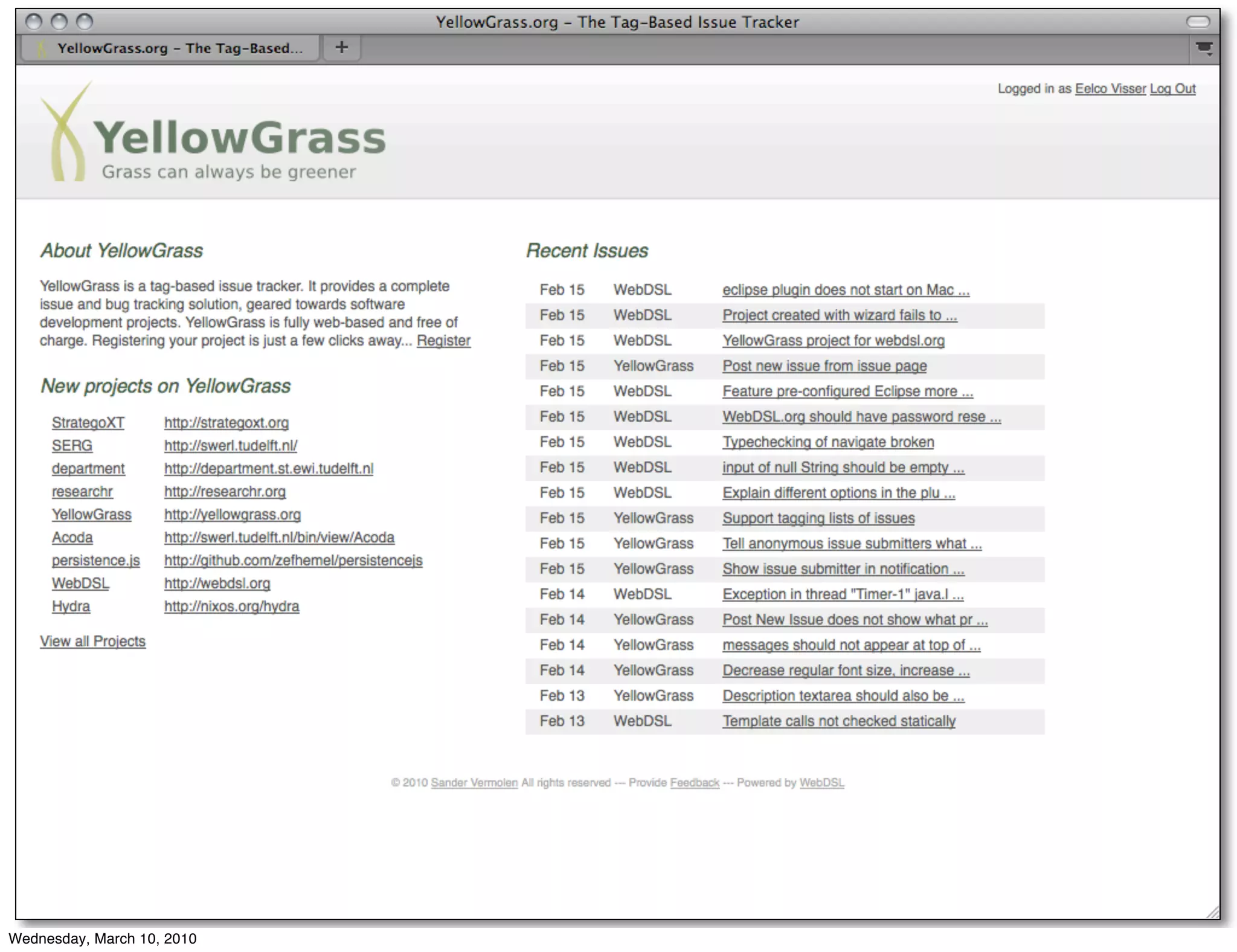 <screenshot yellowgrass>




Wednesday, March 10, 2010
 