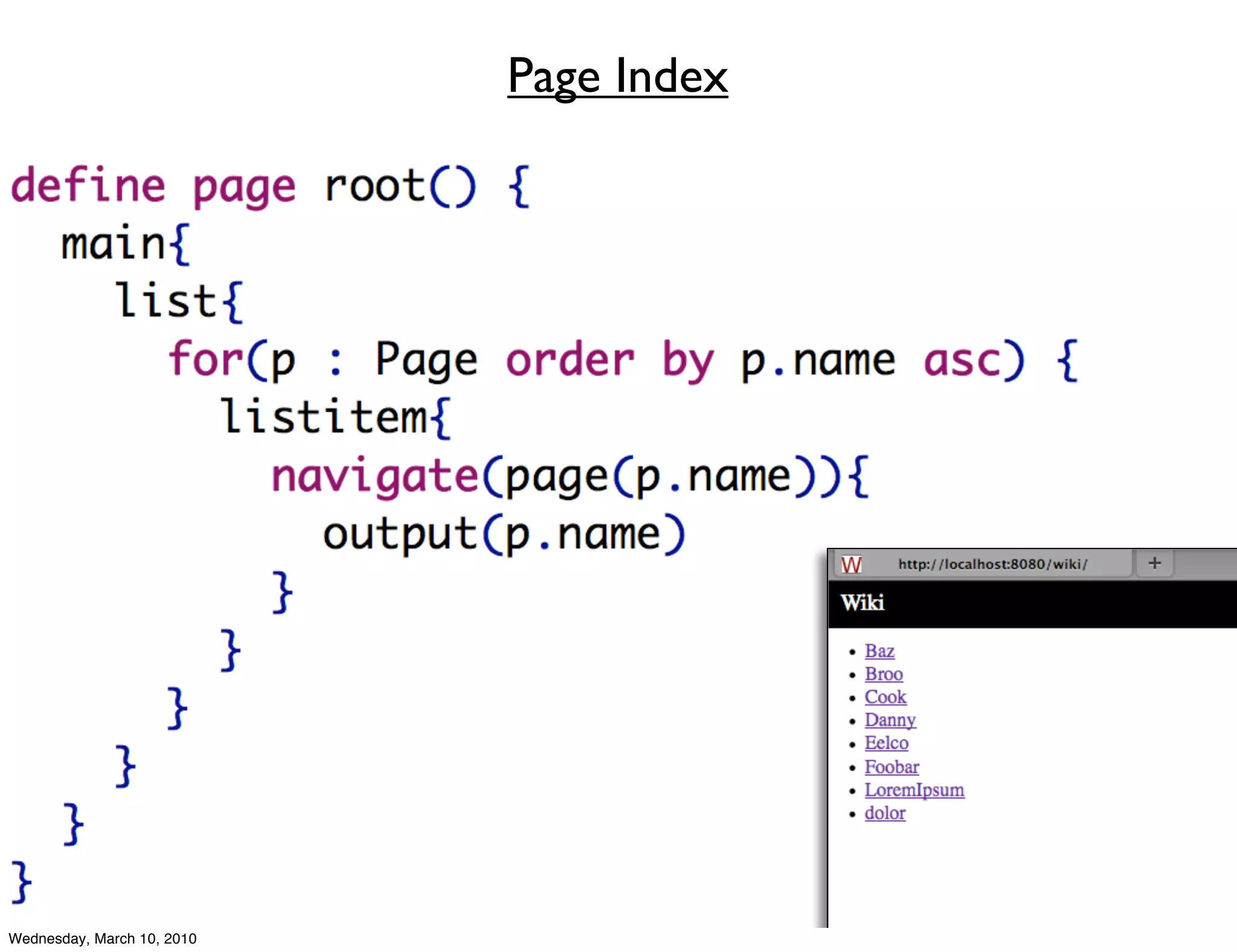 Page Index




Wednesday, March 10, 2010
 