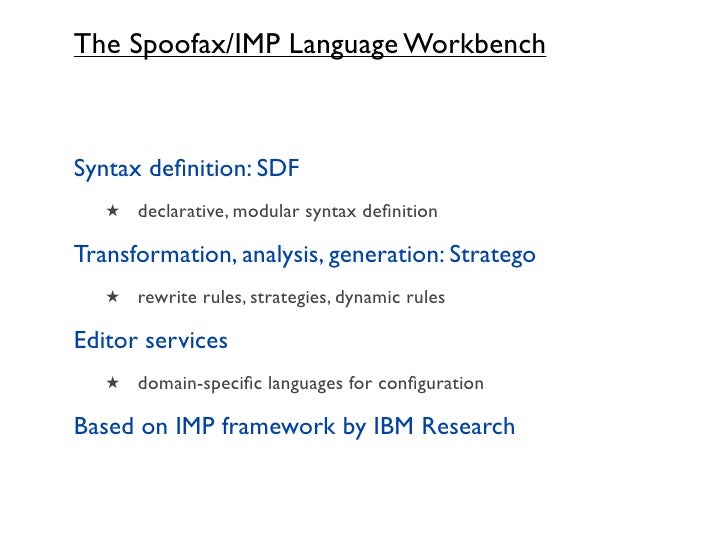 model driven software development language workbenches syntax definition