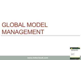 Marco Brambilla, Jordi Cabot, Manuel Wimmer.
Model-Driven Software Engineering In Practice. Morgan & Claypool 2012.
www.md...
