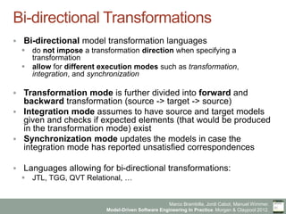 Model-Driven Software Engineering in Practice - Chapter 8 - Model-to-model transformations