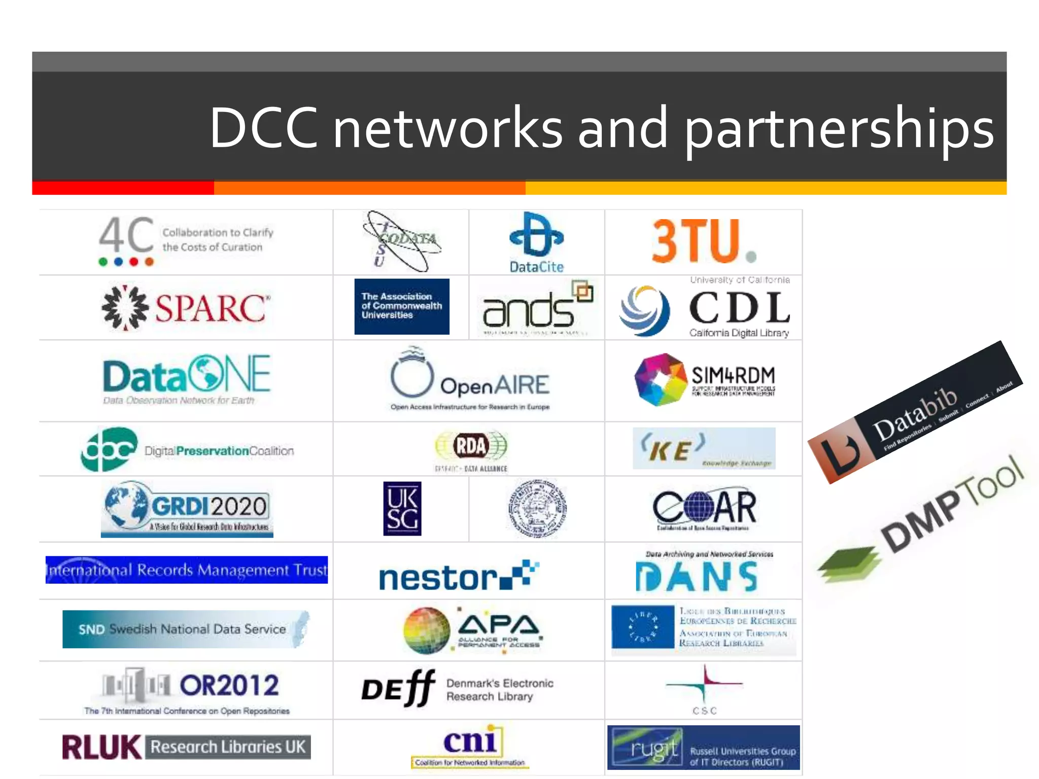 DCC networks and partnerships
 