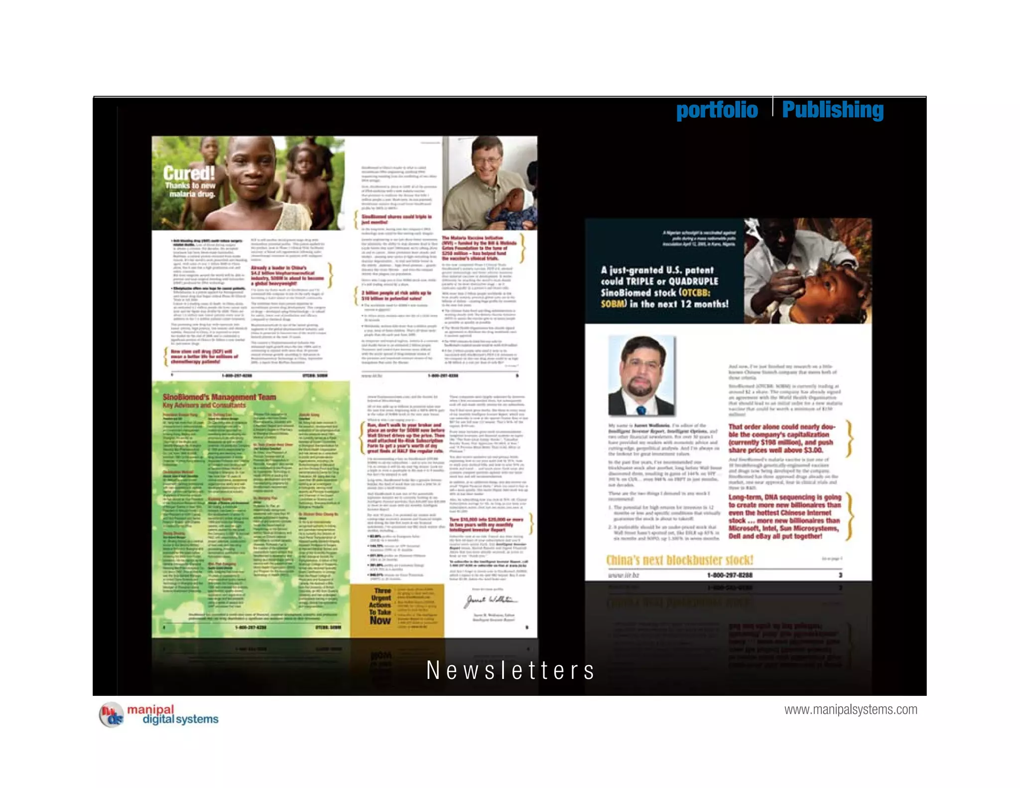 portfolio   Publishing




Newsletters
                          www.manipalsystems.com
 