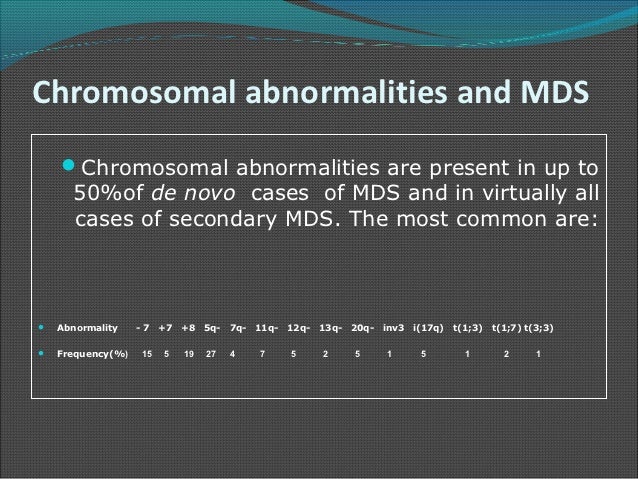 Myelodysplastic Syndrome By Dr Narmada