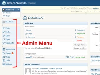 Admin MenuAdmin Menu