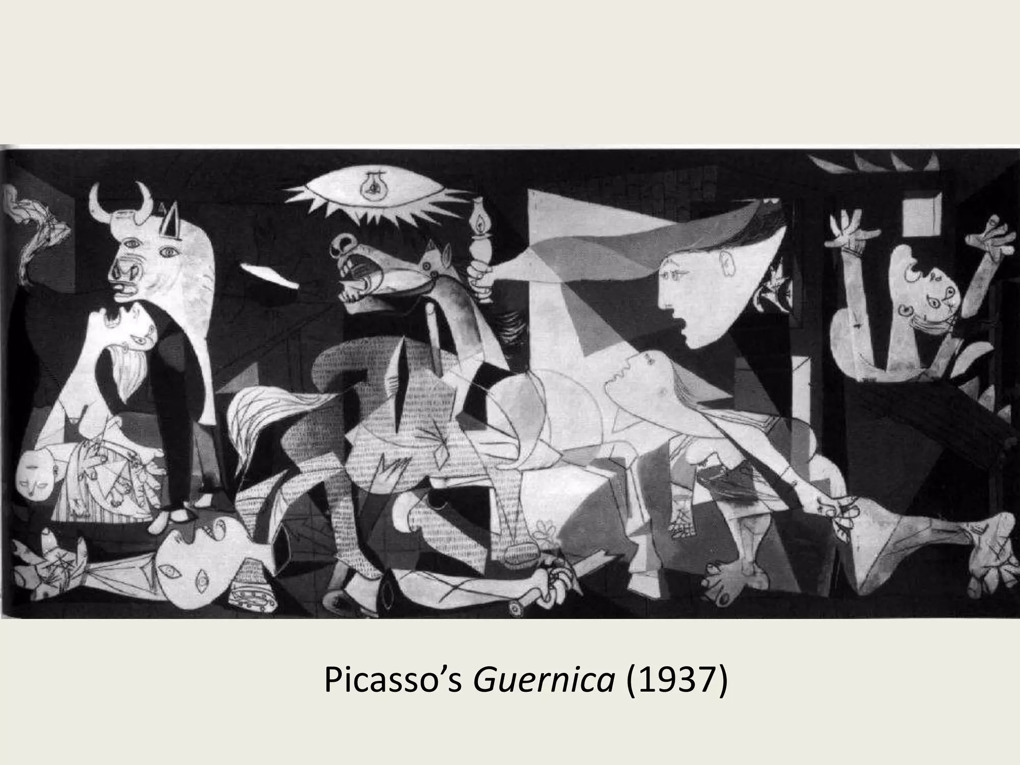 Picasso’s Guernica (1937)
 