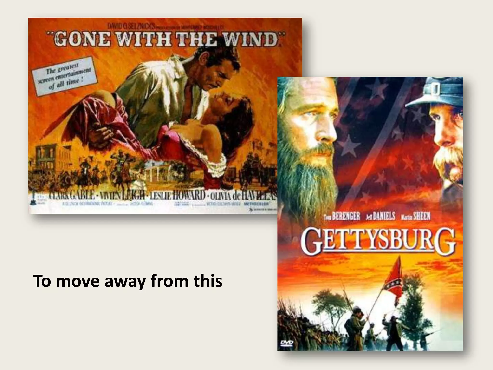 To move away from this
 