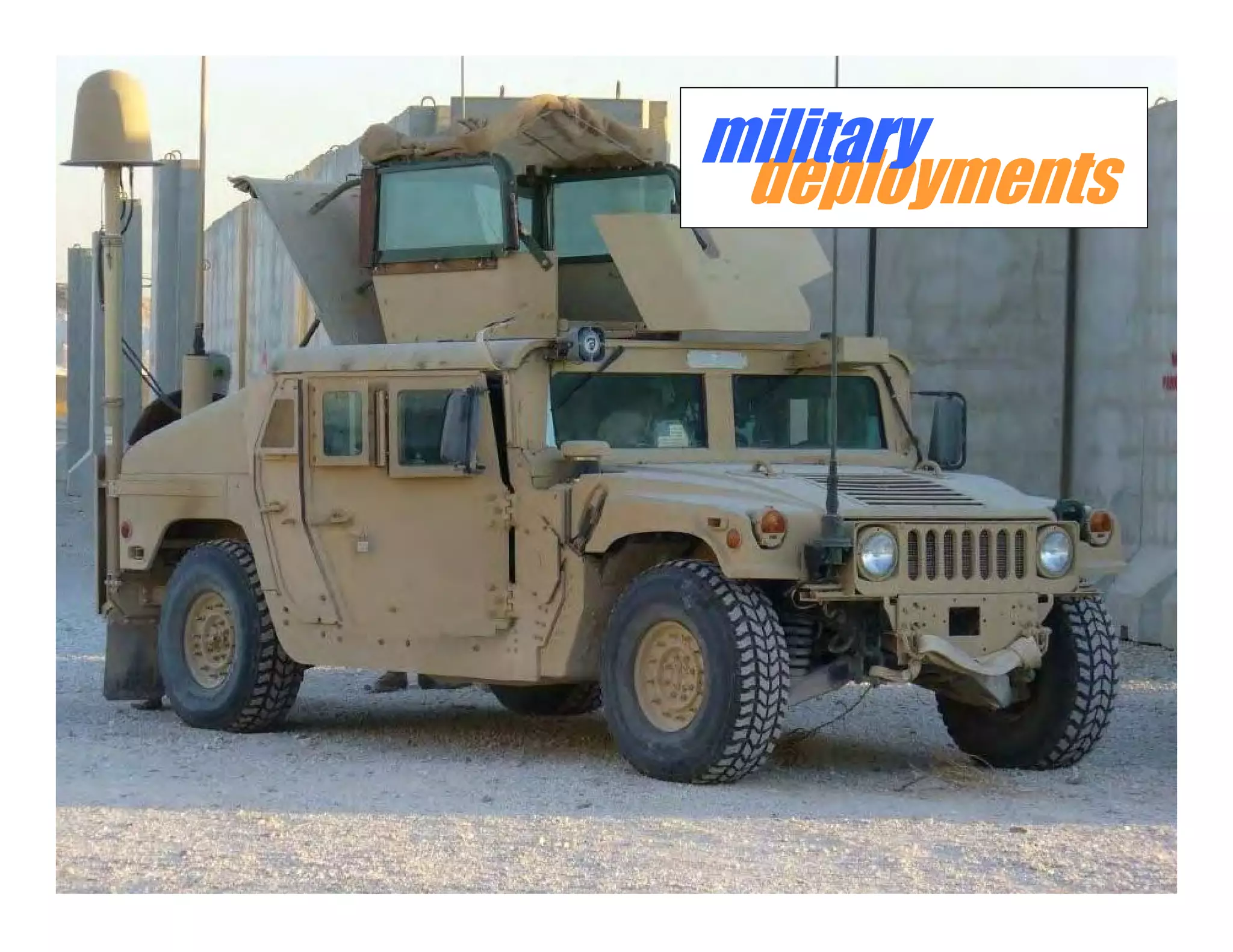 military
                                                                     deployments




© 2005-2009 MeshDynamics Corp. Info@meshdynamics.com. Disclosed content patented and patent pending.   13
 