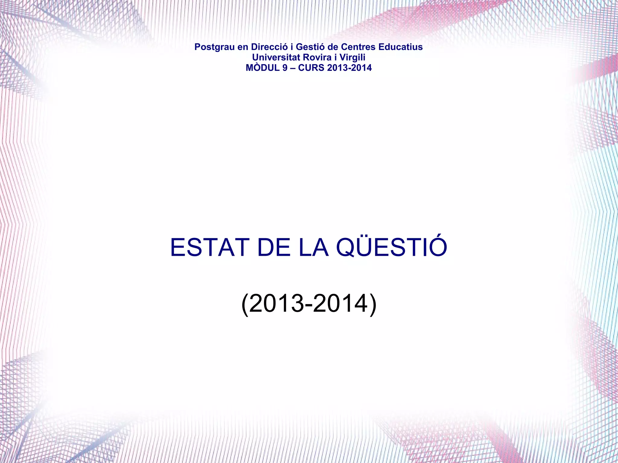 mòdul 9 – curs 2016-2017
FINANÇAMENT
DELS SERVEIS EDUCATIUS MUNICIPALS
 