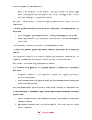 MÓDULO- INTELIGENCIA ARTIFICIAL EN EL AULA | PDF
