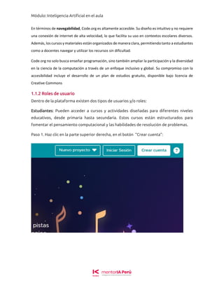 MÓDULO- INTELIGENCIA ARTIFICIAL EN EL AULA | PDF
