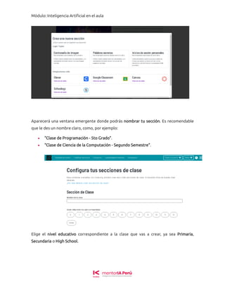 MÓDULO- INTELIGENCIA ARTIFICIAL EN EL AULA | PDF