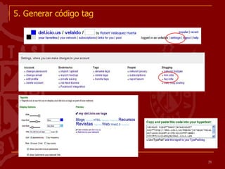 5. Generar código tag 