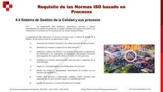 4.4 Sistema de Gestión de la Calidad y sus procesos
 